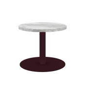 Burgundy Halo Side Table